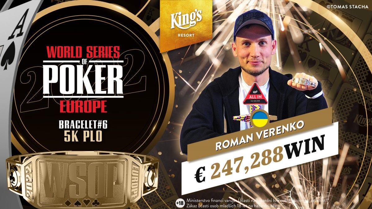 Прославляют Украину  покерист Роман Веренько выиграл золотой браслет WSOP Europe - Покер