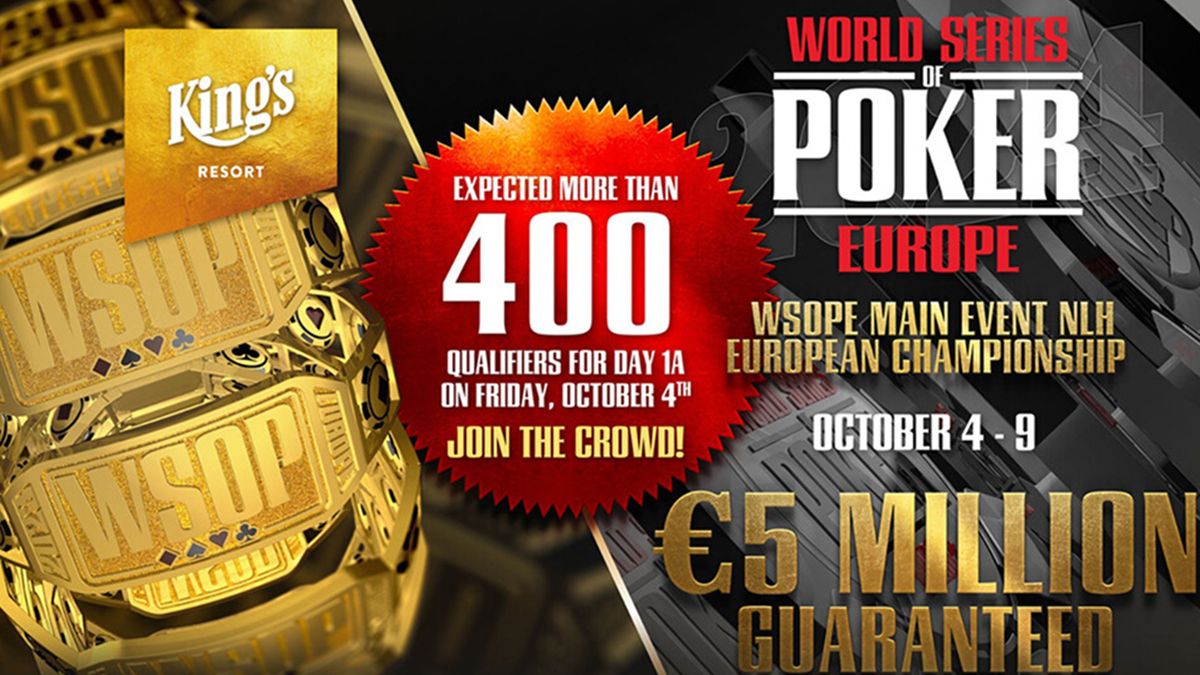 WSOPE-2024 состоится осенью в чешском Розвадове - Покер