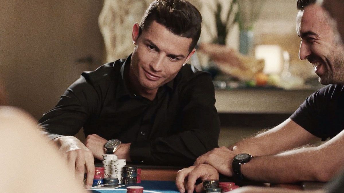 Кріштіану Роналду за грою в покер